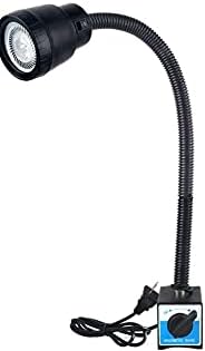 Led Machine Work Lights 5W 110V Waterproof IP54 Magnetic Industrial Light with Adjustable Gooseneck Lamp (600mm)