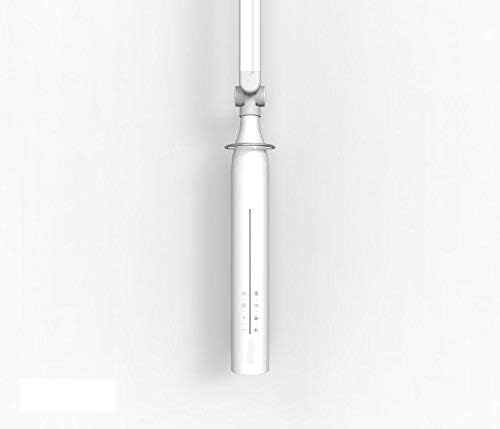 Softech - Natural Ultra Bright Light LED Lamp with Swiveling Head & Base Type (3 Lighting Modes, 5-Level Dimmer, Touch-Sensitive Control Panel, USB Charging Port, Mobile Device Charger) (Silver)