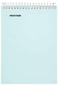 Mintra Office Small Spiral Notebooks (5x7 Top Spiral 4pk, Pastel)