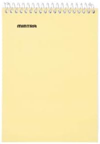 Mintra Office Small Spiral Notebooks (5x7 Top Spiral 4pk, Pastel)