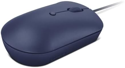 Lenovo 540 USB-C Wired Connection Computer Mouse for PC, Laptop, Computer with Windows or Chrome OS - Ambidextrous Design - 4 Button - Compact Size -Abyss Blue