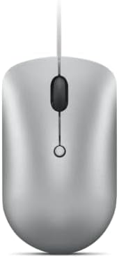 Lenovo 540 USB-C Wired Connection Computer Mouse for PC, Laptop, Computer with Windows or Chrome OS - Ambidextrous Design - 4 Button - Compact Size - Cloud Grey
