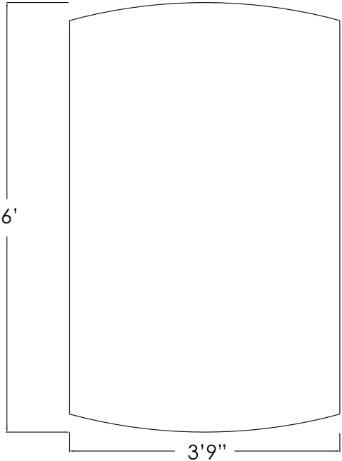 SKUTCHI DESIGNS INC. 6 Person Arc Rectangle Conference Table | Matte Black Square Metal Base | Harmony Series Meeting Tables for Offices, Training Rooms, and Homes | White – 6 Ft