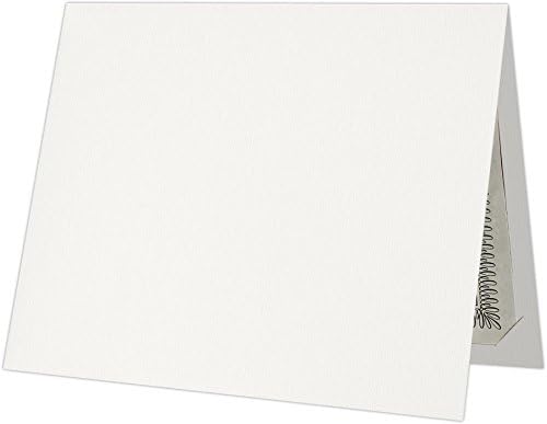 LUXPaper 9.5" x 12" Certificate Holders | White Linen | 100lb. Cover | 25 Qty