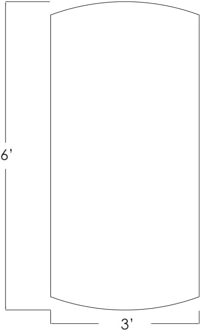 SKUTCHI DESIGNS INC. 6 Person Arc Rectangle Conference Table | Matte Black Metal T-Bases | Harmony Series Meeting Tables for Offices, Training Rooms, and Homes | White Cypress - 48X72