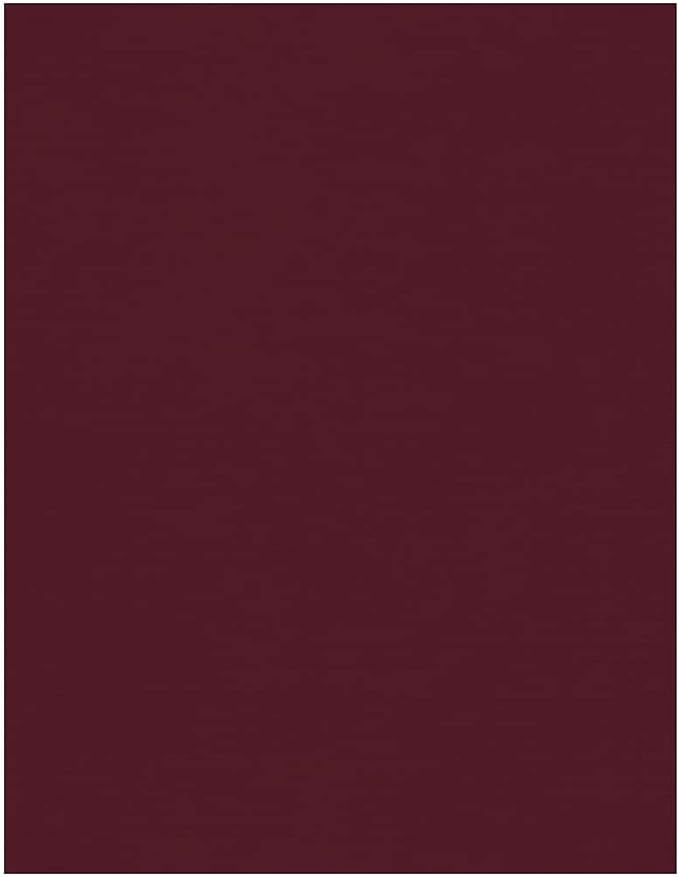 LUXPaper 8.5" x 11" Cardstock | Letter Size | Burgundy Linen | 100lb. Cover (183lb. Text) | 50 Qty