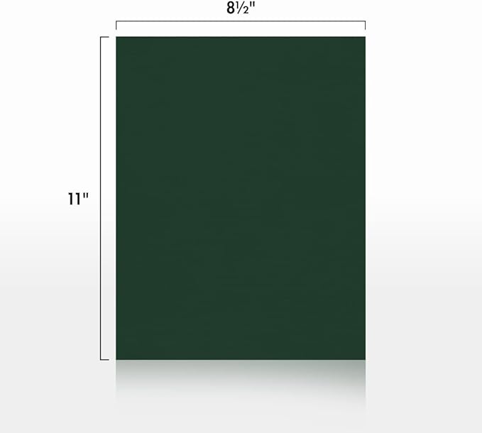 LUXPaper 8.5" x 11" Cardstock | Letter Size | Green Linen | 100lb. Cover (183lb. Text) | 50 Qty