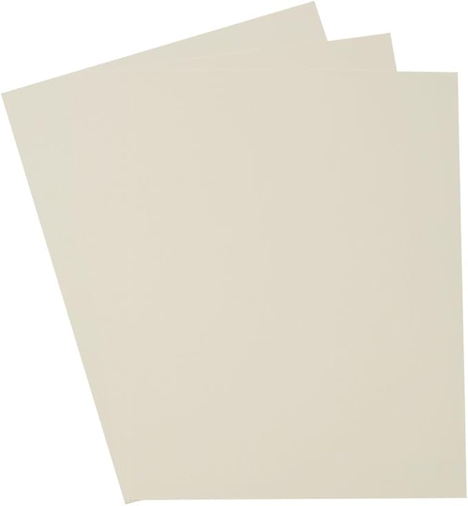 LUXPaper 8.5" x 11" Cardstock | Letter Size | Natural Linen | 100lb. Cover (183lb. Text) | 500 Qty