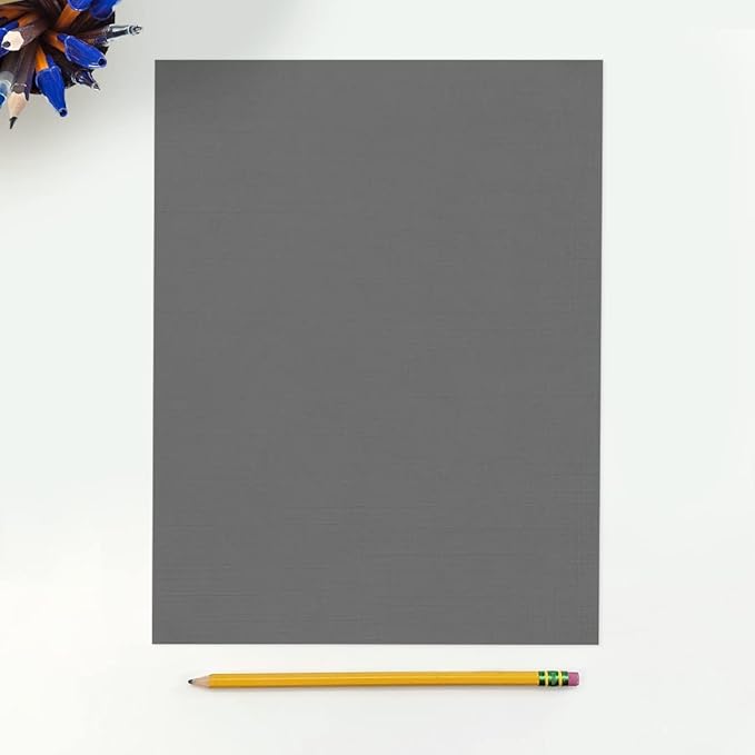 LUXPaper 8.5" x 11" Cardstock | Letter Size | Sterling Gray Linen | 100lb. Cover | 1,000 Qty