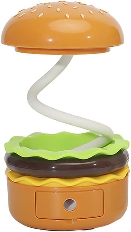 Generic Cute Desk Lamp,Table lamp,Night Lights,Hamburger Small Night lamp,Desk Accessories, Room Decor for Boys Girls Gifts, Yellow, SY-KD300