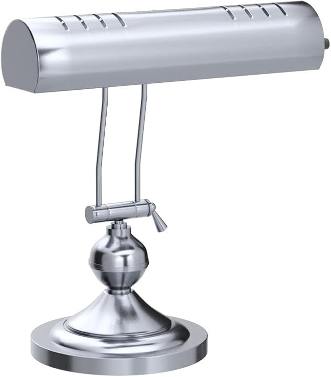 Home Intuition Classic Antique Retro Adjustable Leaning Piano Lamp Banker Desk Light (Satin Nickel)