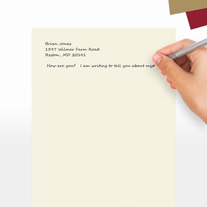 LUXPaper 8.5" x 11" Cardstock | Letter Size | Natural | 80lb. Cover | 50 Qty
