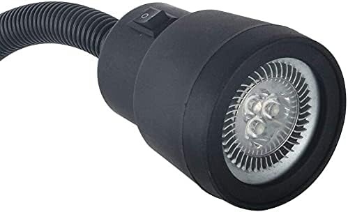 Led Machine Work Lights 5W 110V Waterproof IP54 Magnetic Industrial Light with Adjustable Gooseneck Lamp (600mm)