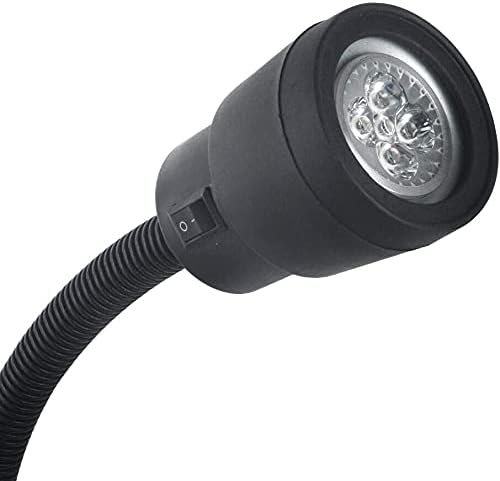 Led Machine Work Lights 5W 110V Waterproof IP54 Magnetic Industrial Light with Adjustable Gooseneck Lamp (600mm)
