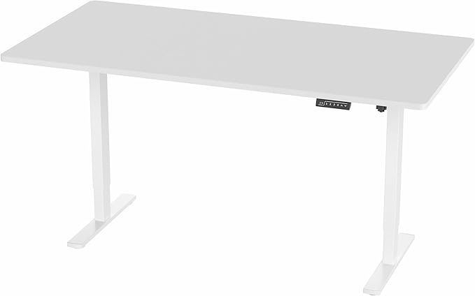 VIVO Electric 71 x 36 in Standing Desk, Memory Height Adjustment, 1B Series, White Top White Frame, DESK-KIT-1W7W-36