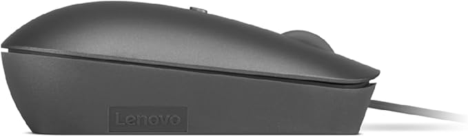 Lenovo 540 USB-C Wired Connection Computer Mouse for PC, Laptop, Computer with Windows or Chrome OS - Ambidextrous Design - 4 Button - Compact Size -Storm Grey