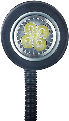 Led Machine Work Lights 5W 110V Waterproof IP54 Magnetic Industrial Light with Adjustable Gooseneck Lamp (600mm)