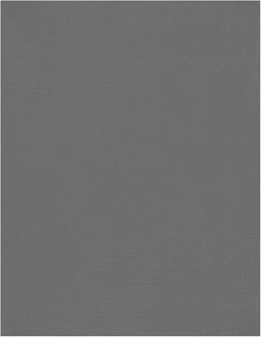 LUXPaper 8.5" x 11" Cardstock | Letter Size | Sterling Gray Linen | 100lb. Cover | 50 Qty
