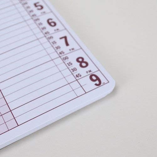Notebook Planner, Appointment Book –5" x 13.5" Large Undated 2025 Planner, Daily & Hourly Planner – Spiral Notebook Organizer for Scheduling Appointments (2 Columns)