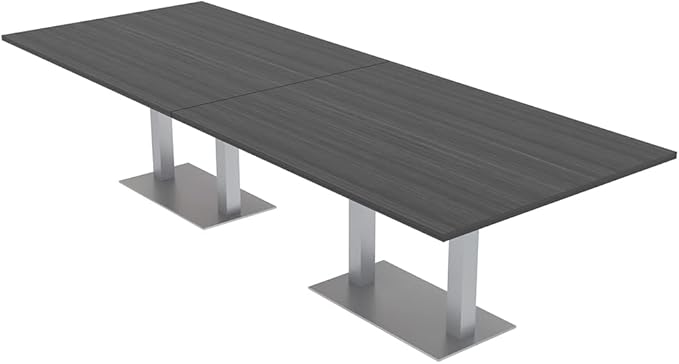 SKUTCHI DESIGNS INC. 10 Person Conference Room Table and Chairs Bundle | 10' Rectangle Conference Series Table and 10 AME Executive Chairs |Harmony Series