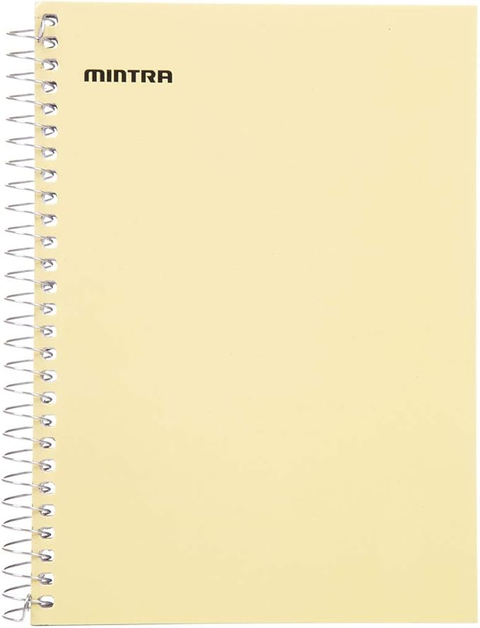 Mintra Office Small Spiral Notebooks (5x7 Side Spiral 4pk, Pastel)