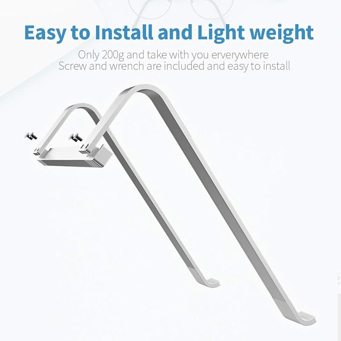 Laptop Stand for Desk,Stable Ergonomic Aluminum Computer Riser Cooling Stand for Mac MacBook Pro/ MacBook Pro Air,HP, Dell, More PC Notebook - 12 13 15 16.2 inch (Silver)