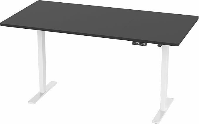 VIVO Electric 71 x 36 in Standing Desk, Memory Height Adjustment, 1B Series, Black Top White Frame, DESK-KIT-1W7B-36