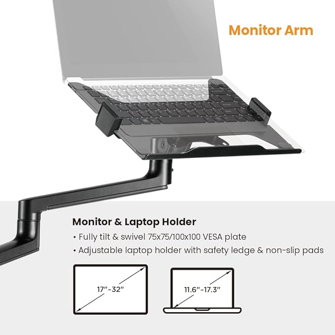 MDS11-2 Live Broadcast Boom Arm And Mobile Cart | Flexible Desk Mount Camera Arm | Clamp Webcam Stand | Microphone Boom Arm | Laptop Stand | 10" LED Ring Light | Voice Recording And Podcasting