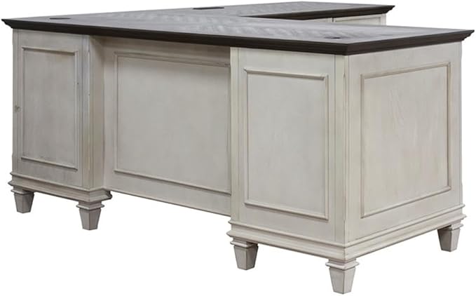 Martin Furniture Pedestal Desk, White