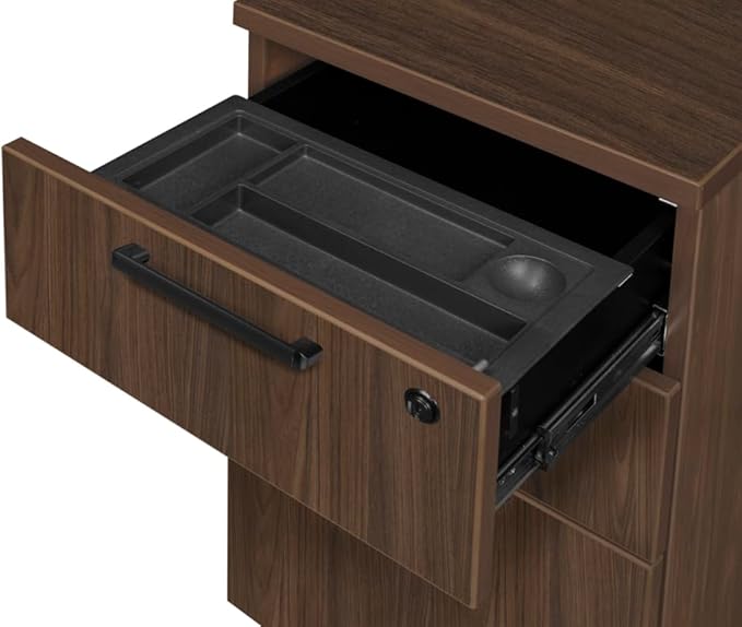 Regency Legacy 71 x 35 in. Office Desk with Double Full Pedestal- Neo Walnut