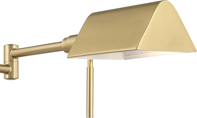 Possini Euro Design Possini Euro Keegan Adjustable Brass Finish USB and Outlet Desk Lamp