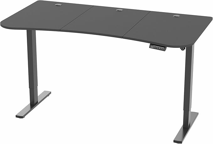 VIVO Electric 63 x 32 in Standing Desk, Memory Height Adjustment, 1B Series, Black Top Black Frame, DESK-KIT-1B1B