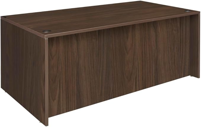 Regency Legacy 71 x 35 in. Office Desk with Double Full Pedestal- Neo Walnut