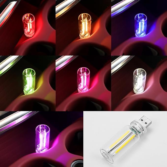Mini USB Night Light, Indoor environmen tligh Touch Sensitive Light Fashionable Decorative Item (Pink)