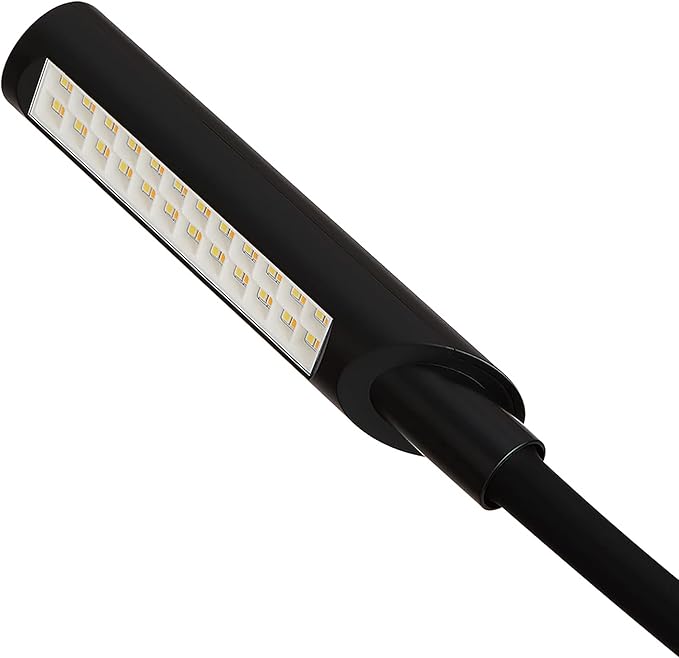 Reliable UberLight Flex 4200TL Task Light – LED Portable Desk Light with Round Base, USB Connection, 26.5” Flexible Gooseneck, 270° Rotational Head, and up to 60,000 Hours of Use (Black)