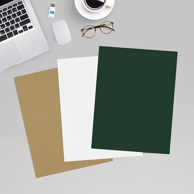 LUXPaper 8.5" x 11" Cardstock | Letter Size | Green Linen | 100lb. Cover (183lb. Text) | 500 Qty