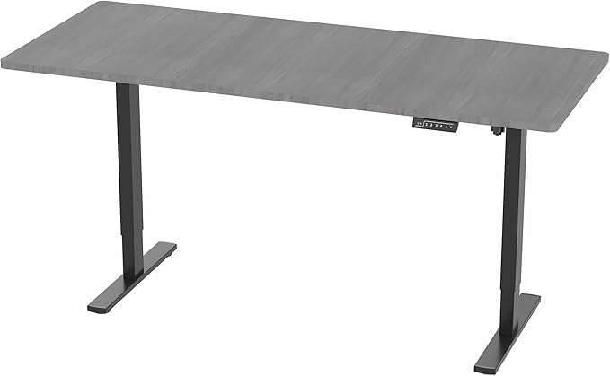 VIVO Electric 71 x 30 in Standing Desk, Memory Height Adjustment, 1B Series, Dark Gray Top Black Frame, DESK-KIT-1B7G