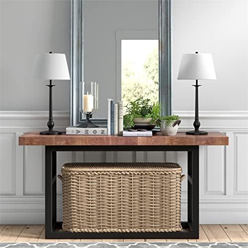 Wilmer 28" Tall Table Lamp with Fabric Shade in Blackened Bronze/White