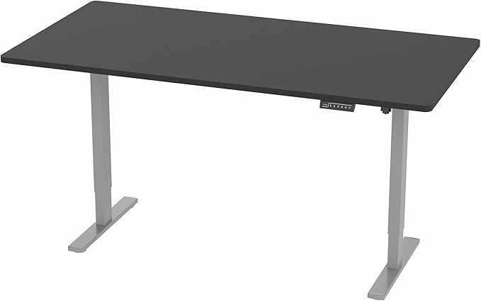 VIVO Electric 71 x 36 in Standing Desk, Memory Height Adjustment, 1B Series, Black Top Gray Frame, DESK-KIT-1G7B-36