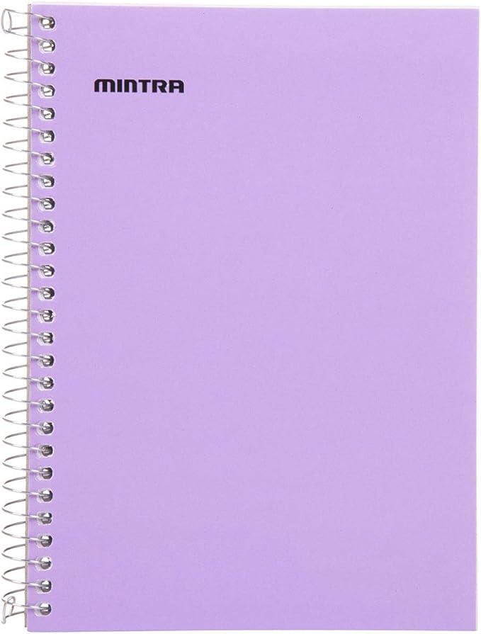 Mintra Office Small Spiral Notebooks (5x7 Side Spiral 4pk, Pastel)