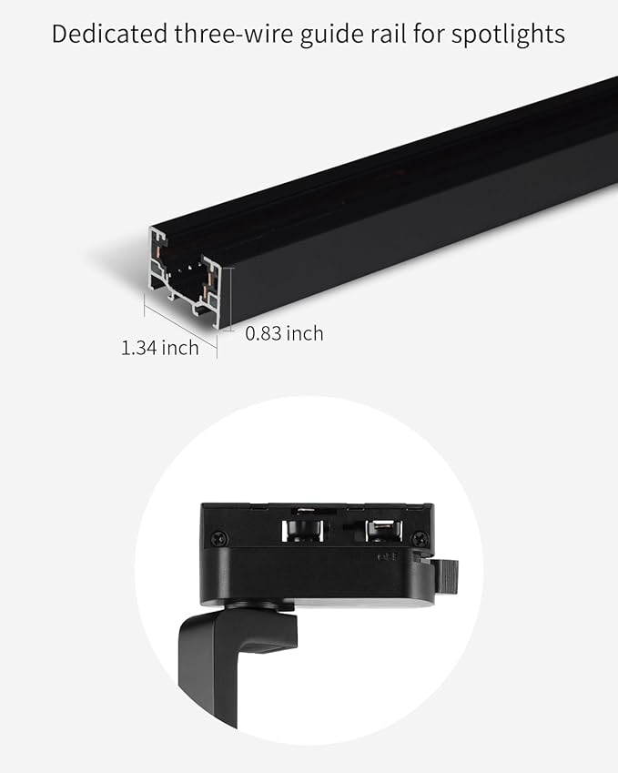 LED Track Light Head, 18W Shapeable Light, Adjustable Directional Aperture Shape for Museum Art Gallery Exhibition Art Picture 3000K