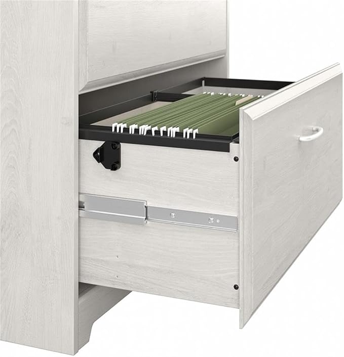 Pemberly Row 2 Drawer Lateral File Cabinet in Linen White Oak - Engineered Wood