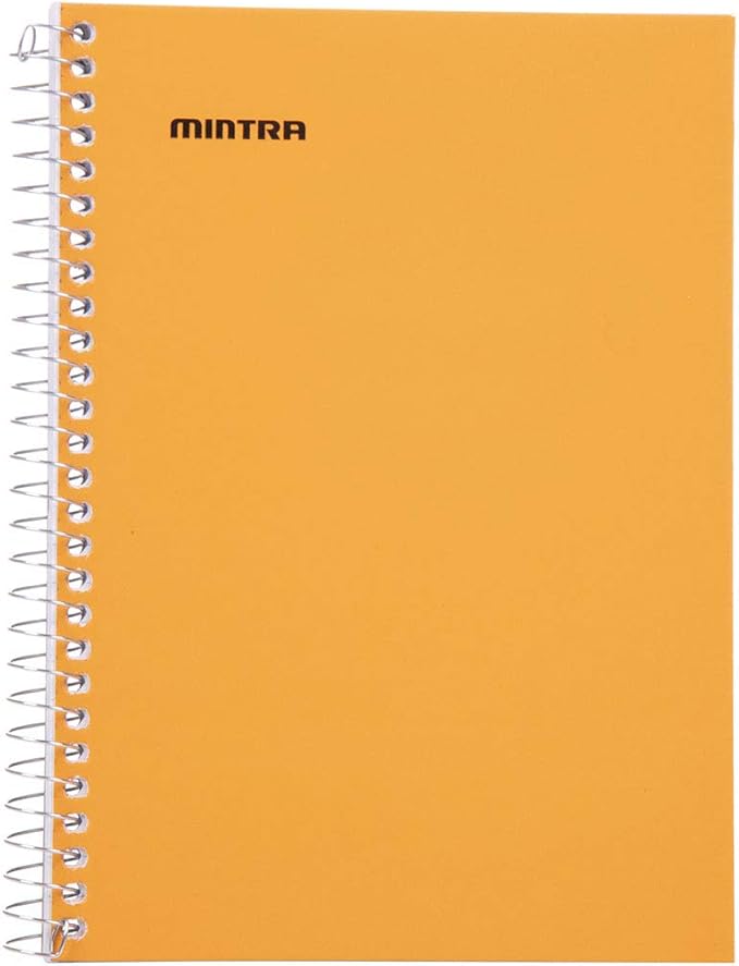 Mintra Office Small Spiral Notebooks (5x7 Side Spiral 4pk, Pastel)