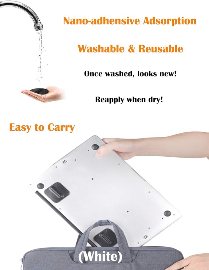 Keyboard Stand Lift Riser,Ergonomic Tilt Keyboard Prop Up Computer Elevator Stand Holder,Mini Invisible Phone Pad Laptop Stand,Foldable Travel Tablet Notebook Mount Cooler for MacBook Dell HP(2,White)