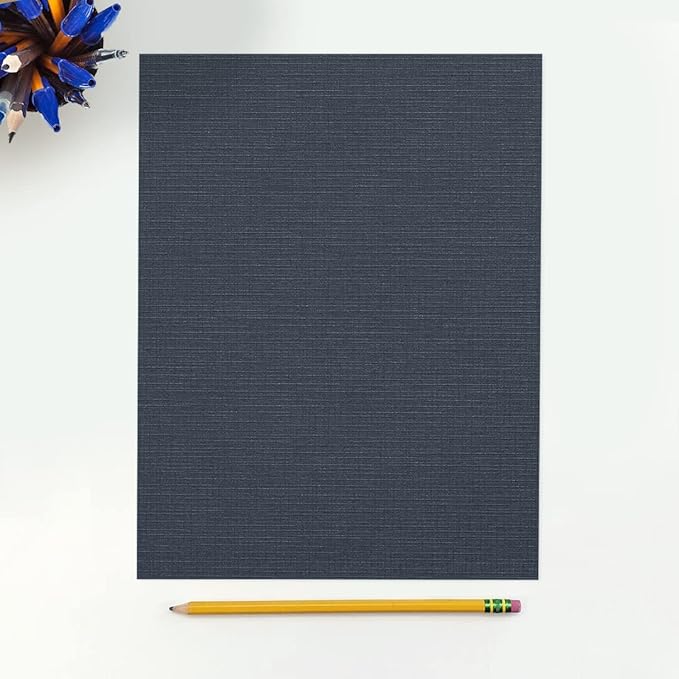 LUXPaper 8.5" x 11" Cardstock | Letter Size | Nautical Blue Linen | 100lb. Cover | 250 Qty