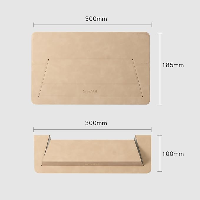 SenseAGE Laptop Stand for Desk, Office, Ergonomic Notebook Stand, Foldable & Portable Travel FlatStand, Lightweight, Anti-Slip, Compatible with MacBook Air, Pro, and Up to 15.4" Laptops (Dusky Rose)