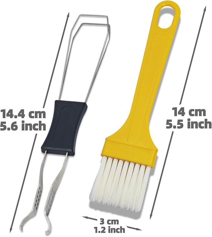 Keycap Puller Switch Pluller with Keyboard Cleaning Brush for Mechanical Keyboard, Stainless Steel Key Removal Tool