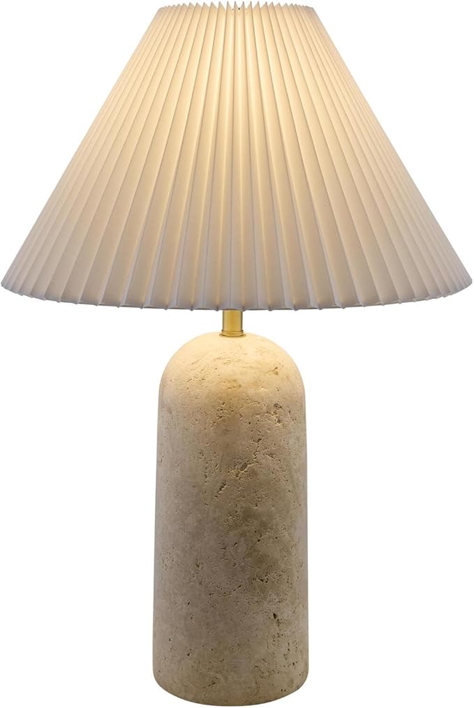 Livabliss x Galey Alix Autumn Laurel Modern Table Lamp, 25" H x 15" W x 15" D, Natural