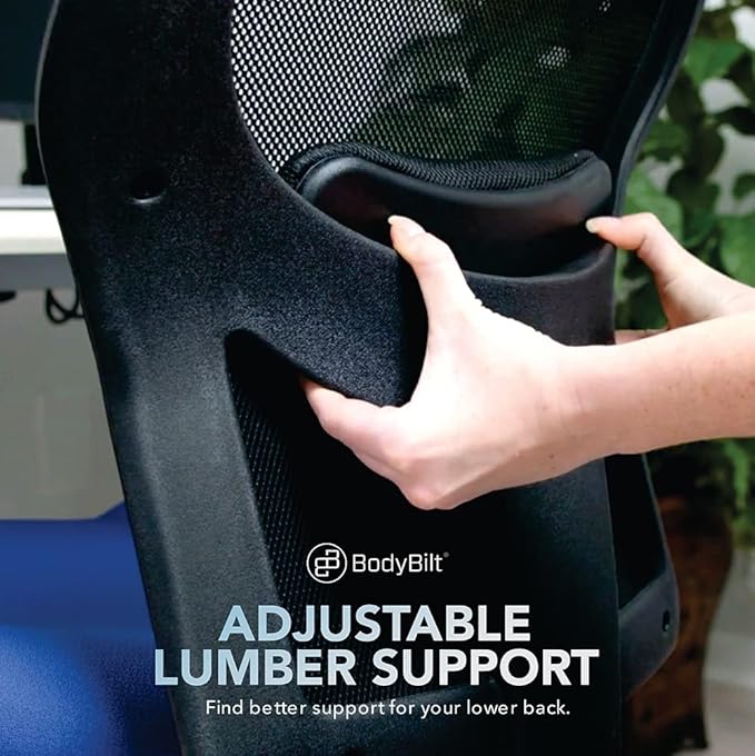 Seating Sola LT Ergonomic Office Chair | Comfortable Mid Back Computer Chair | Back Support Office Chair | Ultra-Soft | Ergonomic Lumbar Support Chair | Swivel Computer Task Chair