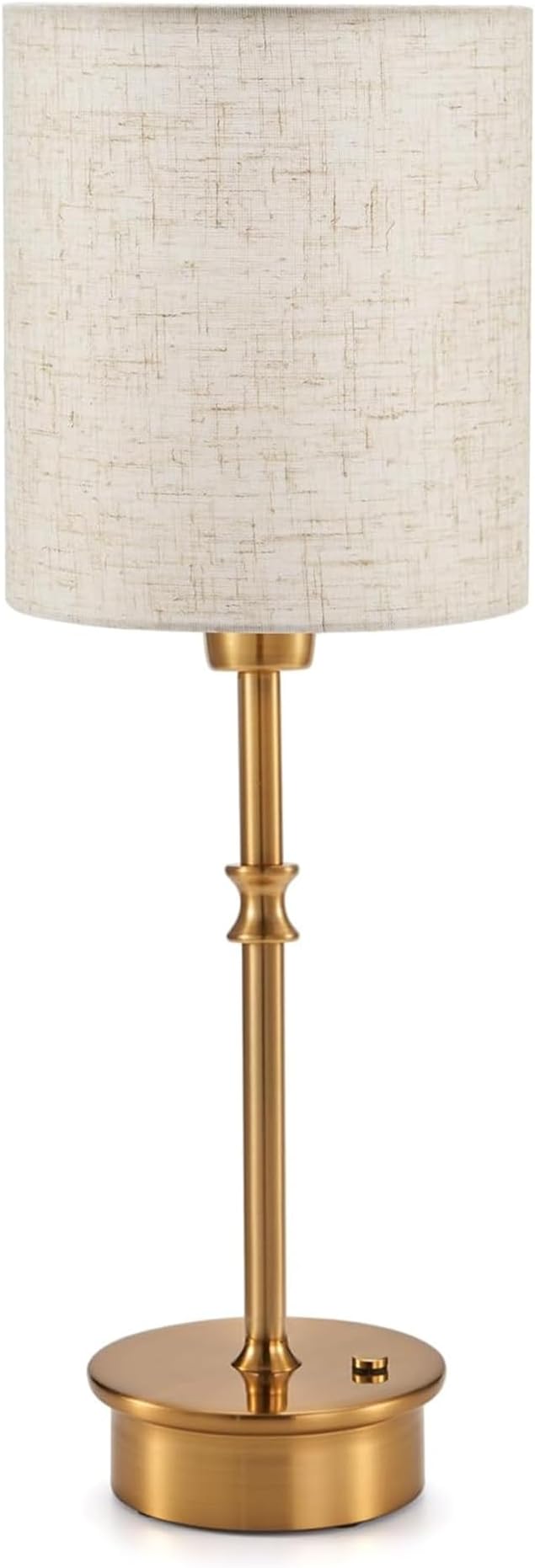 UMEXUS Cordless Table Lamp, Rechargeable Battery powered Light Patio, Dimmable Touch Small Accent Lamp with Linen Shade, Ambient Lighting for Home Nightstand Kitchen Counter Sofa Side End Dining Table